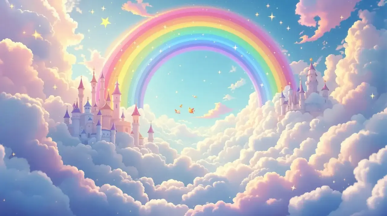 亚洲黄色在线梦幻动画世界背景