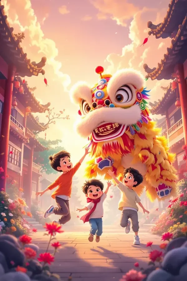 雄狮少年 - 动画电影 雄狮少年动画电影海报